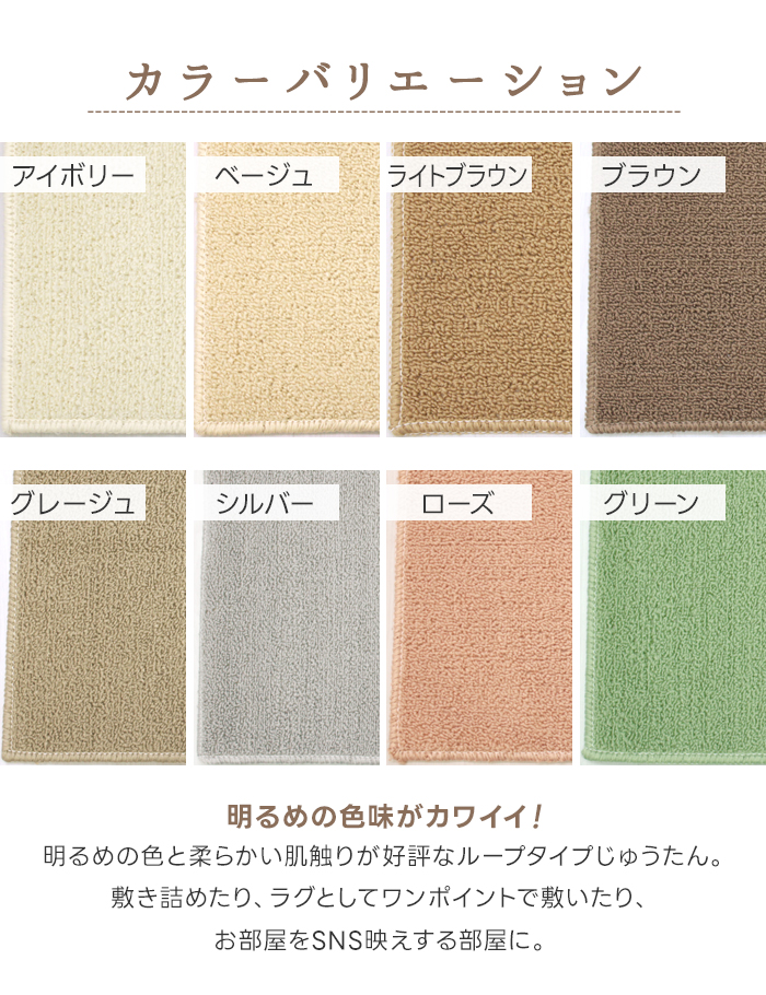 防ダニ抗菌カーペット ソフトタッチラグ インフィニティ