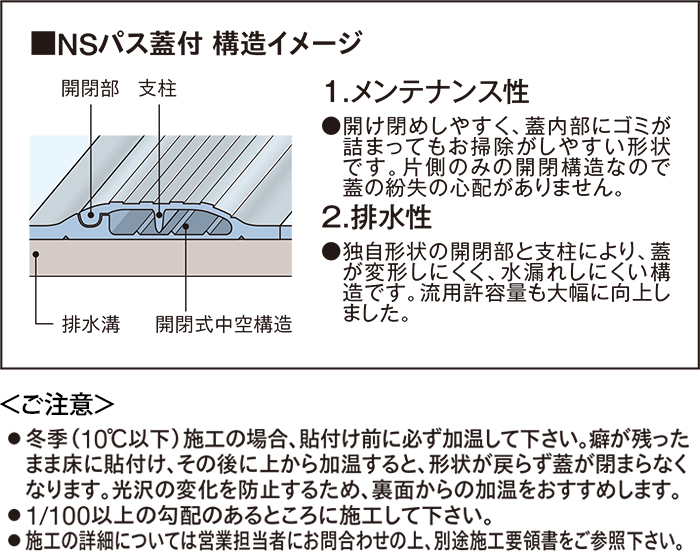 NSパス蓋付き