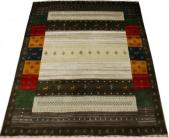 インドギャベ ギャベ絨毯 ギャッベ ウール ギャベラグ ラグサイズ ロリバフ LB20-2147(Y) 約140×205cm マルチカラー