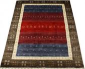 インドギャベ ギャベ絨毯 ギャッベ ウール ギャベラグ ラグサイズ ロリバフ LB20-2195(Y) 約140×205cm マルチカラー